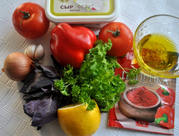Ингредиенты греческого салата